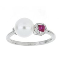 Anello Urania Preziosi Donna in Argento Perla ANPE012RB - ANPE012RB